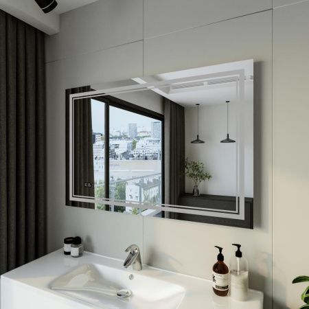 Зеркало с подсветкой Бриклаер Эстель 4627125414336 120х80 подвесное