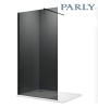 Душевая перегородка Parly T100G 100х190 стекло тонированное профиль черный