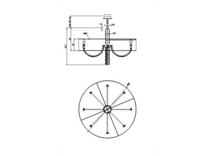 Люстра подвесная Maytoni Talento Modern DIA008PL-08CH