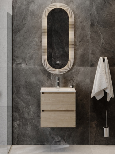 Тумба с раковиной Teymi Laina F16032 50х46х50 подвесная - фото 3