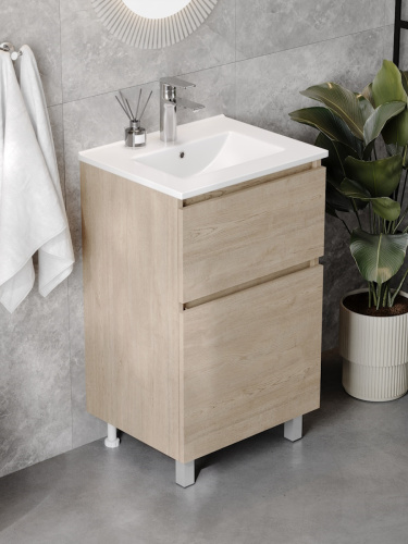 Тумба с раковиной Teymi Laina F16047 50х46х50 напольная - фото 5