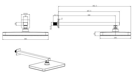 Душевая система Aquatek ВЕГА AQ1074CR встраиваемая в стену цвет хром