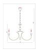 Люстра подвесная Arte Lamp Collinetta (Цоллинетта) A4094LM-8WH