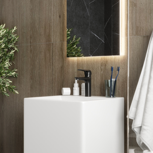 Смеситель Teymi T10255 на раковину черный - фото 4 Смеситель Teymi T10255 на раковину черный - фото 4