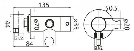 Смеситель Cezares CZR CZR-DA1-NOP встраиваемый в стену черный