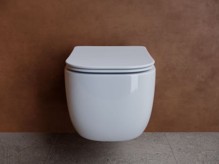 Унитаз подвесной Ceramica Nova NOEL CN3013 белый с сиденьем микролифт безободковый душевой смыв