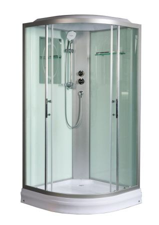 Душевая кабина WeltWasser WW500 10000003226 90х90 четверть круга с крышей ориентация универсальная