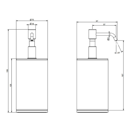 Дозатор для жидкого мыла Gessi Tondo 66438#707