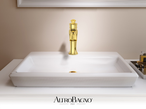 Смеситель для раковины AltroBagno Beatrice AltroBagnoBeatrice0114Or на раковину золото - фото 3