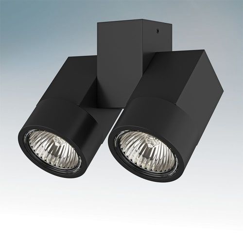 Светильник накладной Lightstar Illumo X2 Nero (Иллумо КС2 Неро) 51037 - фото 2