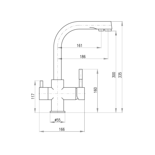 Смеситель для кухни RavSlezak Seina SE918.5CMAT на мойку черный матовый - фото 2