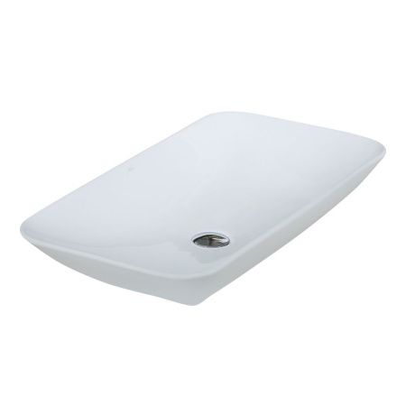Раковина из сантехнического фарфора Melana E408-805 70х40 накладная цвет белый без отверстий под смеситель