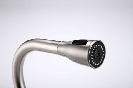 Смеситель для кухни Paulmark LANGE La214212-BS на мойку никель