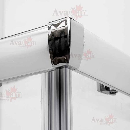 Душевой уголок AvaCan KС80 90х90 стекло прозрачное профиль хром без поддона