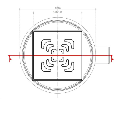 Душевой трап Pestan Confluo Standard Square 2 13000006