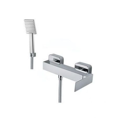 Смеситель для ванны и душа Fiore Kube 100CR8540 настенный хром