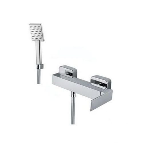 Смеситель для ванны и душа Fiore Kube 100CR8540 настенный хром - фото 2