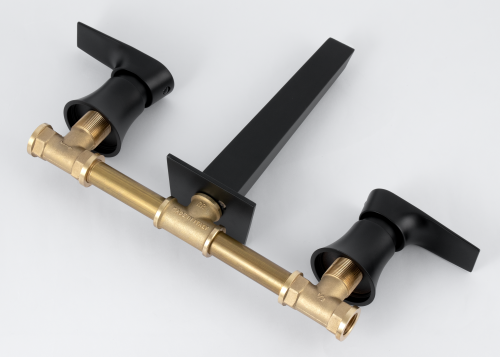 Смеситель для раковины Daniel Diva DV502215 встраиваемый в стену черный - фото 3