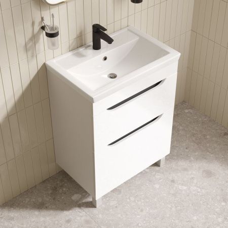 Тумба с раковиной Iddis Ray RAY60WFi95K 60х40 напольная цвет белый