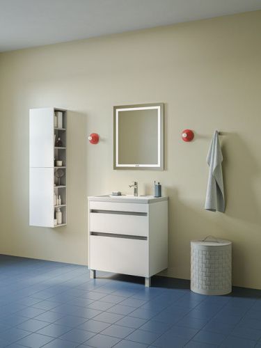 Тумба с раковиной IDDIS Zodiac X ZDX70WFi95K 71х47х84 напольная цвет белый - фото 3