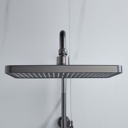 Душевая стойка Raffine F3699T настенная цвет оружейная сталь