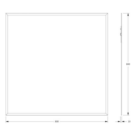 Зеркало Evoform Comfort BY 0921 80х80 подвесное