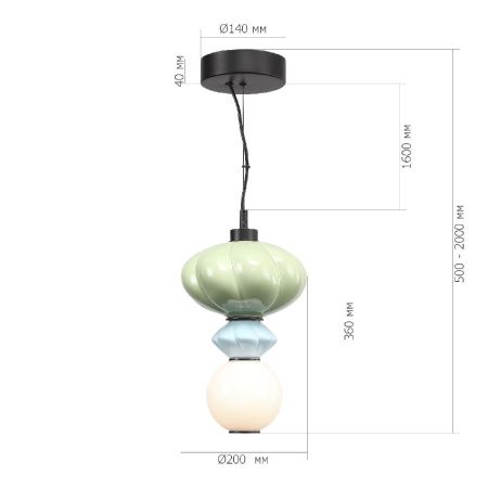 Светильник подвесной ST Luce Florentini (Флорентини) SL6134.403.01