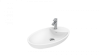 Раковина из сантехнического фарфора Creavit Minamal MN065-00CB00E-0000 65х41 накладная цвет белый