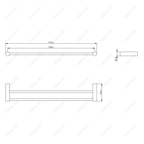 Полотенцедержатель Melana 865002 - фото 2