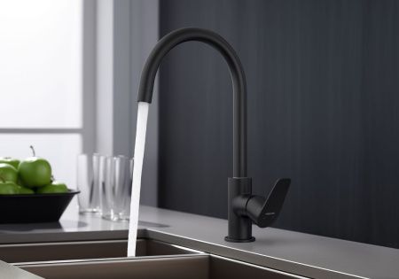 Смеситель для кухни Aquatek БЕТТА AQ1182MB на мойку черный