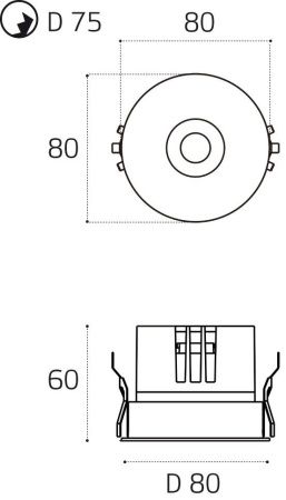 Светильник встраиваемый Italline IT014-0208 nickel