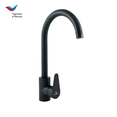 Смеситель для кухни Славен Сталь СЛ-ОД-Ж27 на мойку черный