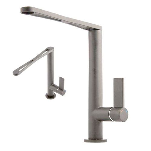 Смеситель для кухни Webert Essential EN920301441 на мойку серый - фото 2