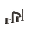 Смеситель Gessi Gessi316 54037#707 на борт ванны черный