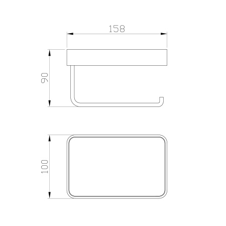 Бумагодержатель Wonzon & Woghand Lotte WW-8336-BG