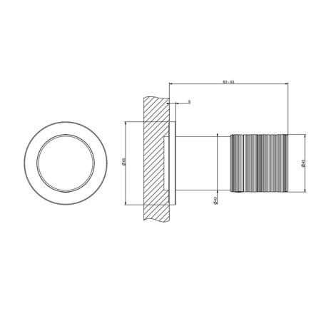 Смеситель для душа Gessi Habito Trame 70399/727 встраиваемый в стену золото с термостатом