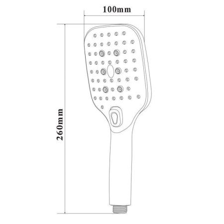 Душевая лейка Bond Cube B07-9700 цвет хром