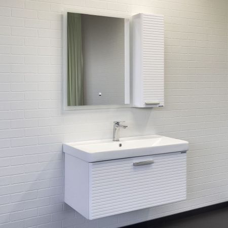 Тумба с раковиной Comforty Танжер 00-00019566CF 90х50 подвесная цвет белый