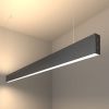 Линейный подвесной светодиодный светильник Elektrostandard Grand чёрная шагрень (Гранд чёрная шагрень) 4690389133541
