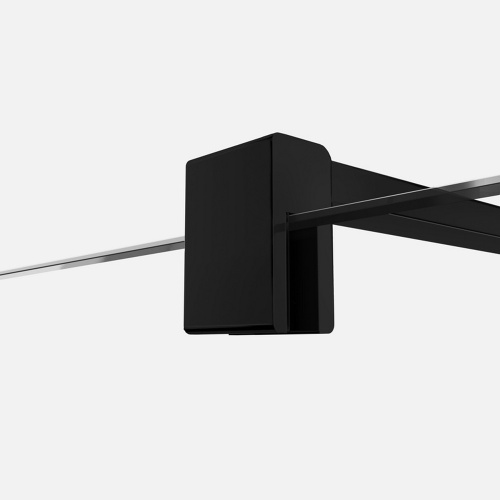 Душевая перегородка New Trendy VELIO D-0144B 110х200 стекло прозрачное профиль черный - фото 4