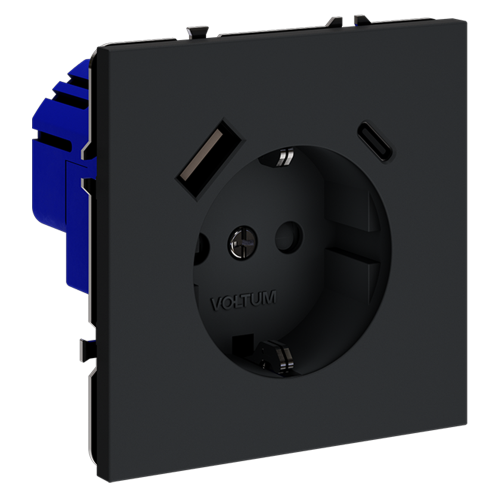 Розетка с USB, A+C VOLTUM S70 VLS040507 - фото 3