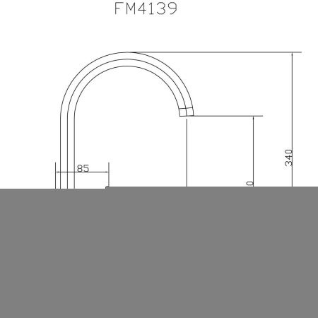 Смеситель для кухни Fmark FM4139 на мойку хром
