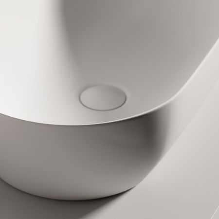 Раковина из сантехнического фарфора Ceramica Nova TWIST CN12001MW 50х30 накладная цвет белый