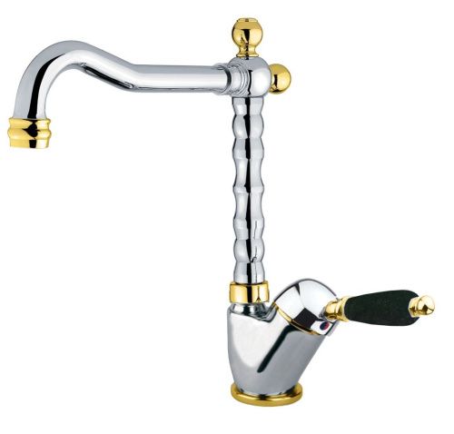 Смеситель Fiore 89CO2245 на раковину хром/золото - фото 2