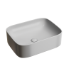 Раковина из сантехнического фарфора Ceramica Nova ELEMENT CN6052MSG 51х38 накладная цвет серый матовый без отверстий под смеситель