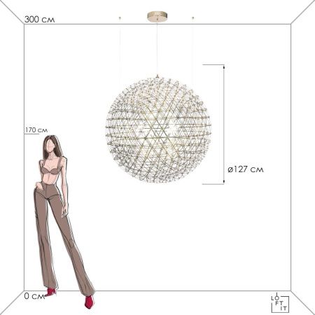 Светильник подвесной Loft It Raimond 9027-127 Gold