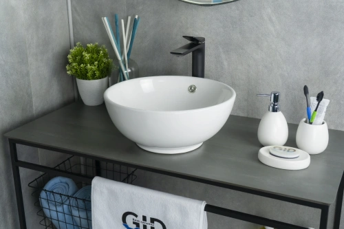 Раковина Gid Esfera 39 см N9002 (51102) накладная цвет белый - фото 5