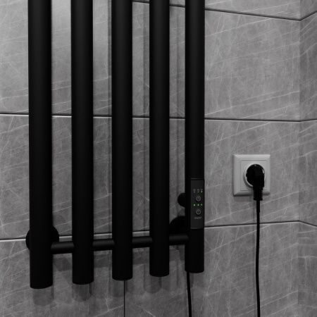 Полотенцесушитель электрический Altasan Арго Арго12027ЧМ 25х120 черный