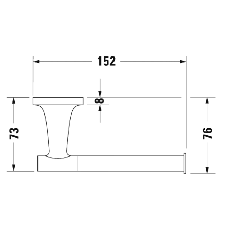 Бумагодержатель Duravit Starck T 0099371000