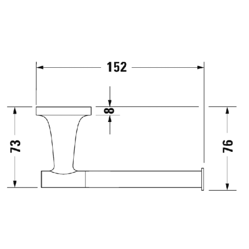 Бумагодержатель Duravit Starck T 99371000 - фото 2
